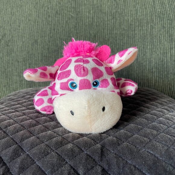 Caravan Softoys Pink Giraffe Collectible 8.5" Soft Plush Stuffed Animal Toy - Picture 1 of 10